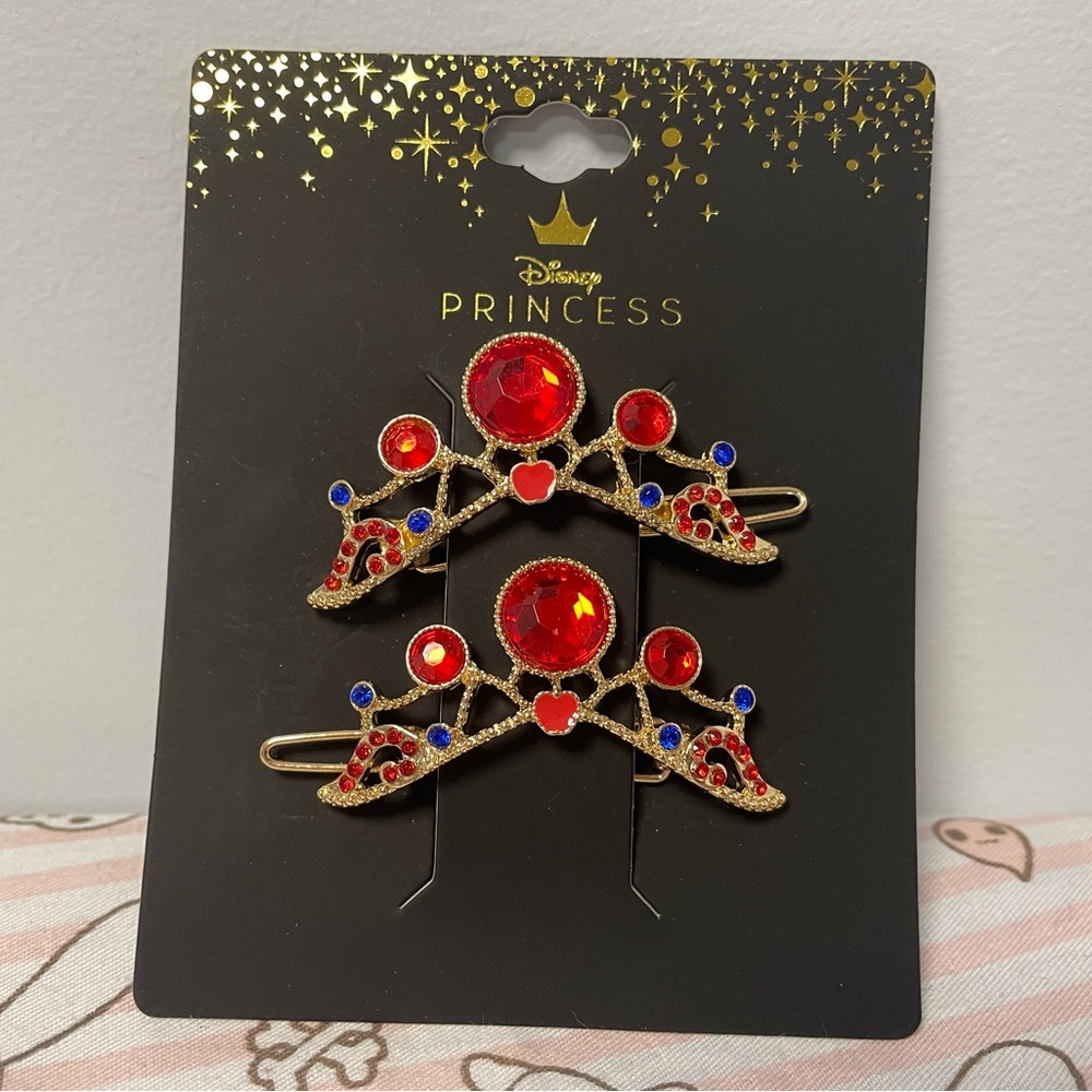 Snow White Disney Princess Crown Hair Clips Barrettes Cosplay BoxLunch Exclusive